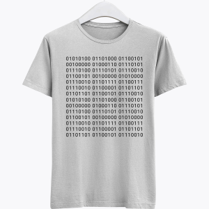 Binary Half Sleeve Tshirt